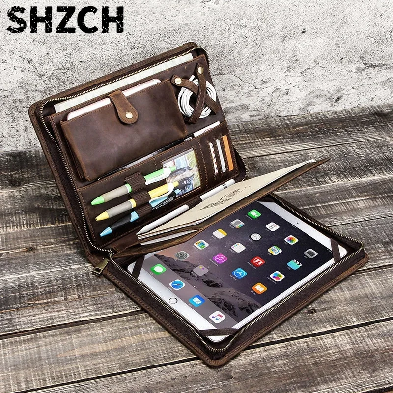 Tablet Tech Accessories - Leather Tablet Storage Bag for Apple