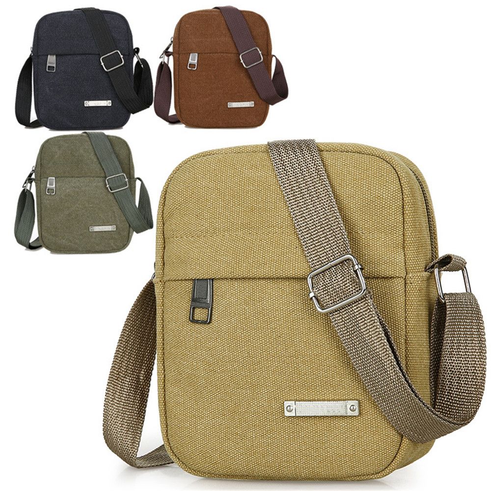 Tablet Shoulder Bag - New Style Casual Canvas Men's Bag