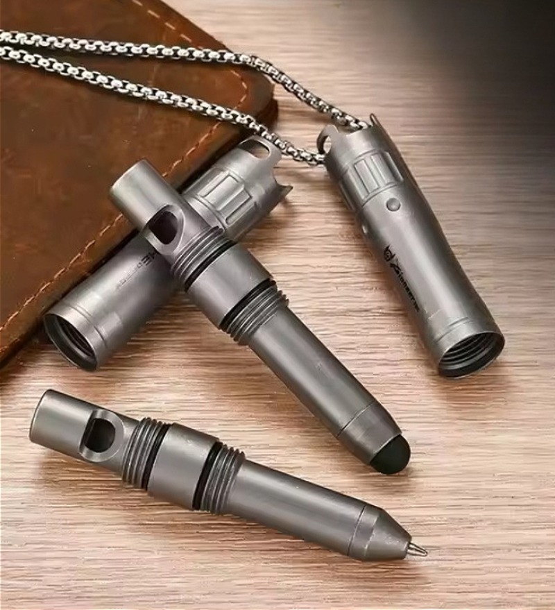 Tablet Pencil Accessories - Titanium Alloy EDC Pen With Emergency