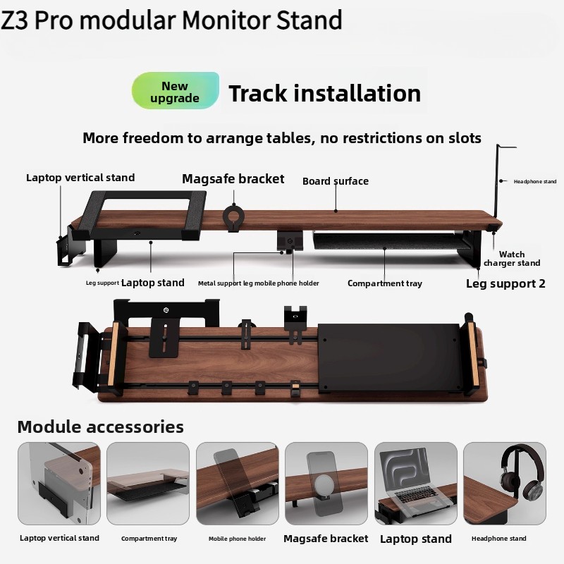 Tablet Lap Desk - Z3 Pro Modular Monitor Riser Solid