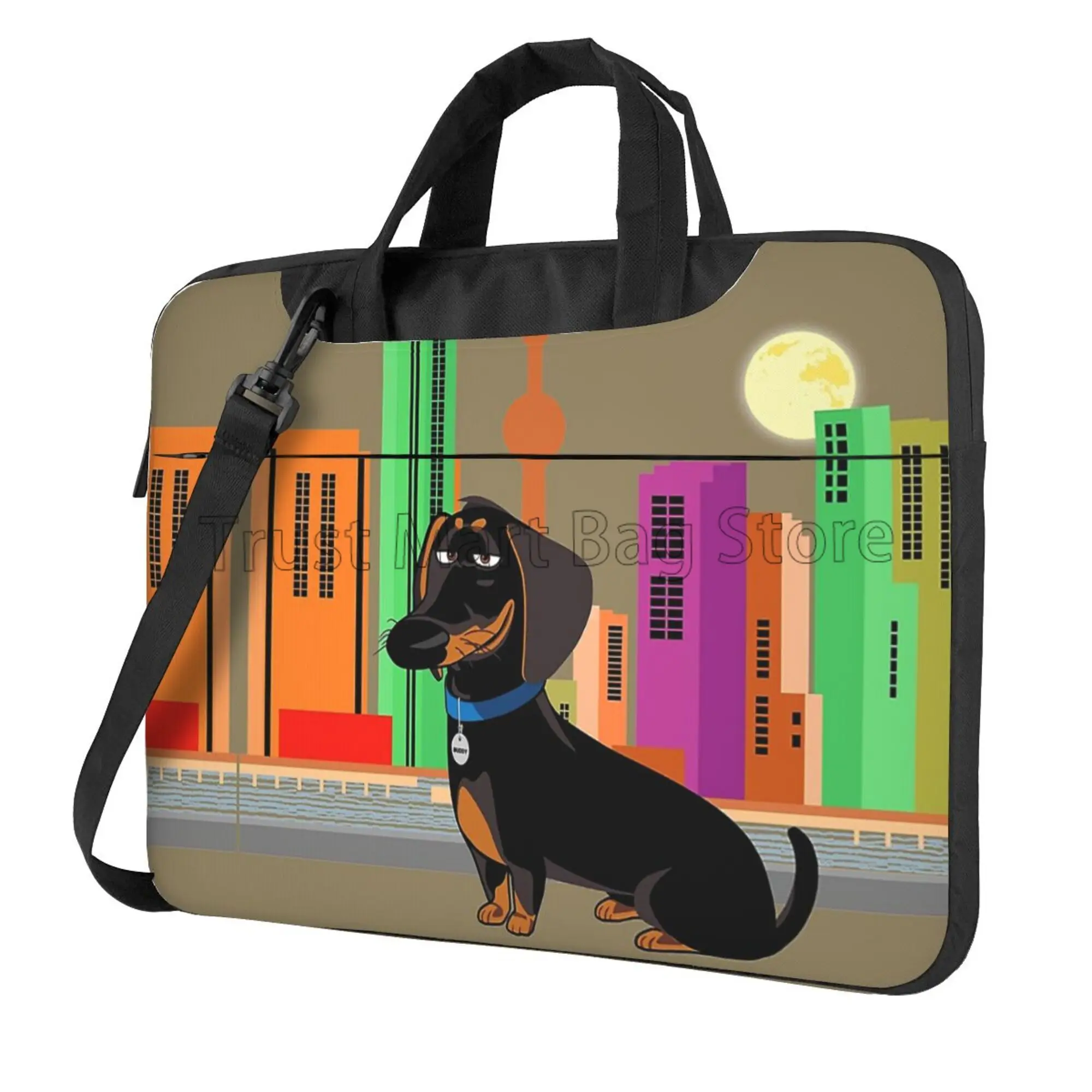 Cute Dachshund Print Laptop Ca - Tablet Shoulder Bag 评论和价格