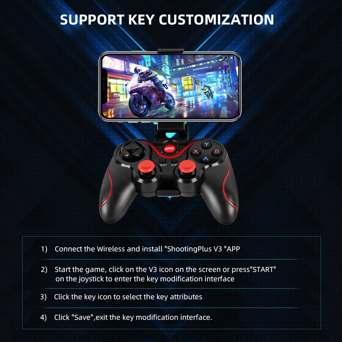 GAMINJA Wireless Bluetooth Gam - Tablet Accessories For Gaming 评论和价格