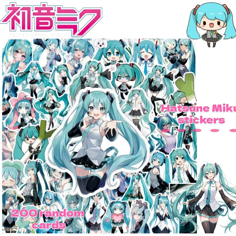 200pcs Hatsune Miku Anime Cart - Tablet Accessories Set 评论和价格