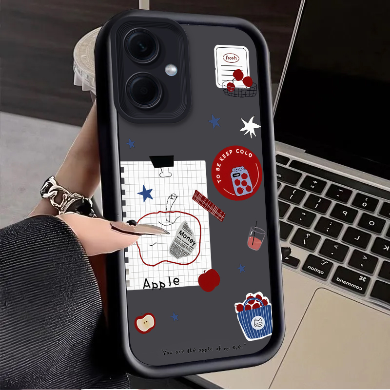 Vintage Apple Doodle Case for  - Xiaomi Redmi Note 14 评论和价格
