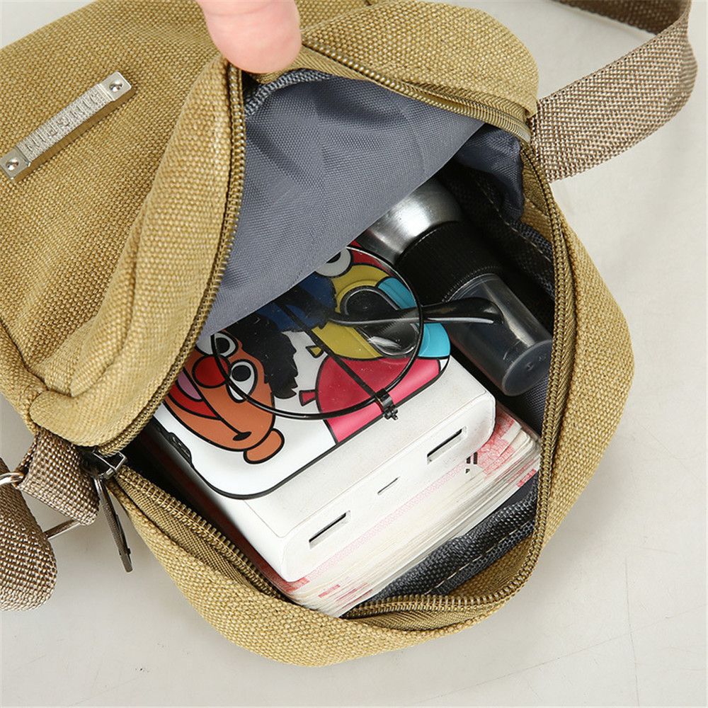 New Style Casual Canvas Men's  - Tablet Shoulder Bag 评论和价格