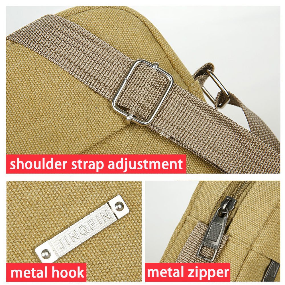 New Style Casual Canvas Men's  - Tablet Shoulder Bag 评论和价格