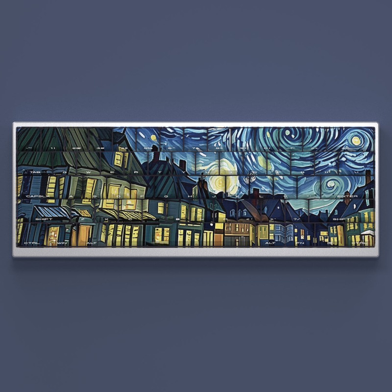 Van Gogh Starry Sky Theme Keyc - Tablet Accessories For Gaming 评论和价格