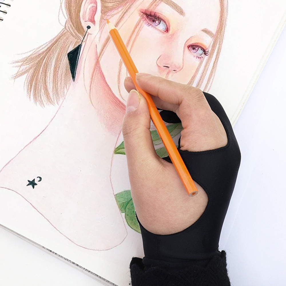 2pcs Durable Two-Finger Design - Drawing Glove Artist 评论和价格