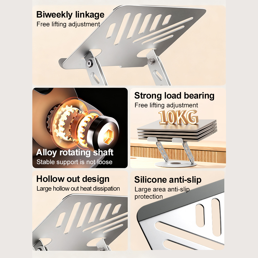 360° Rotating Laptop Stand Adj - Tablet Lap Desk 评论和价格