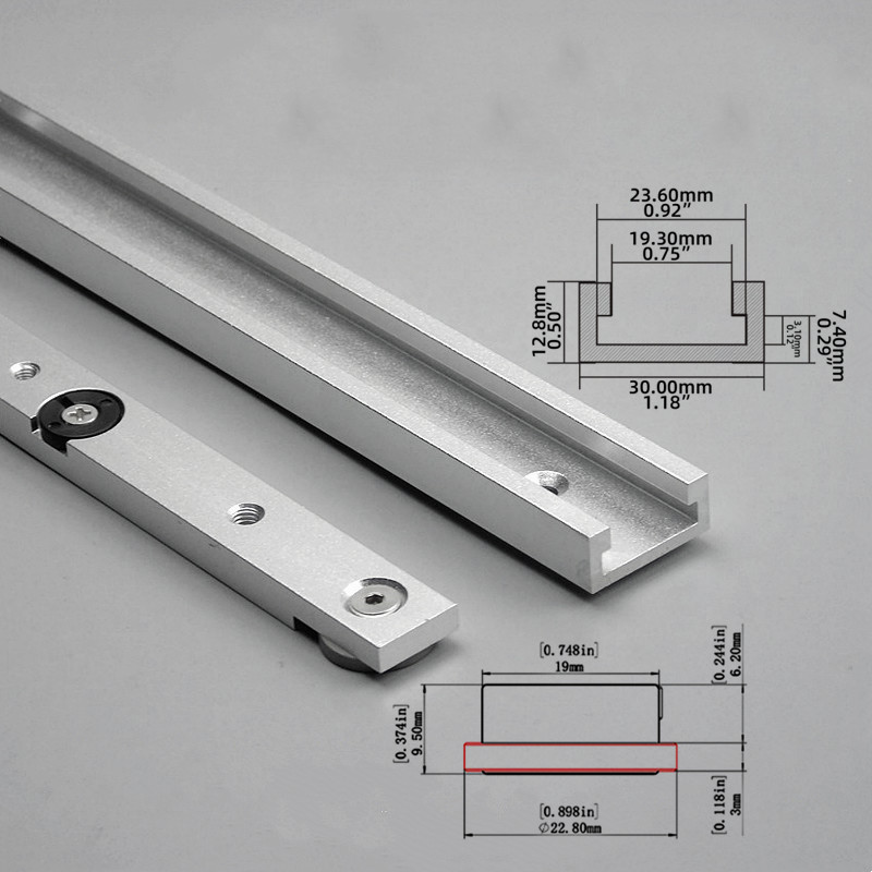 2Pcs T‑Track & Miter Track Jig - Tablet Accessories Set 评论和价格