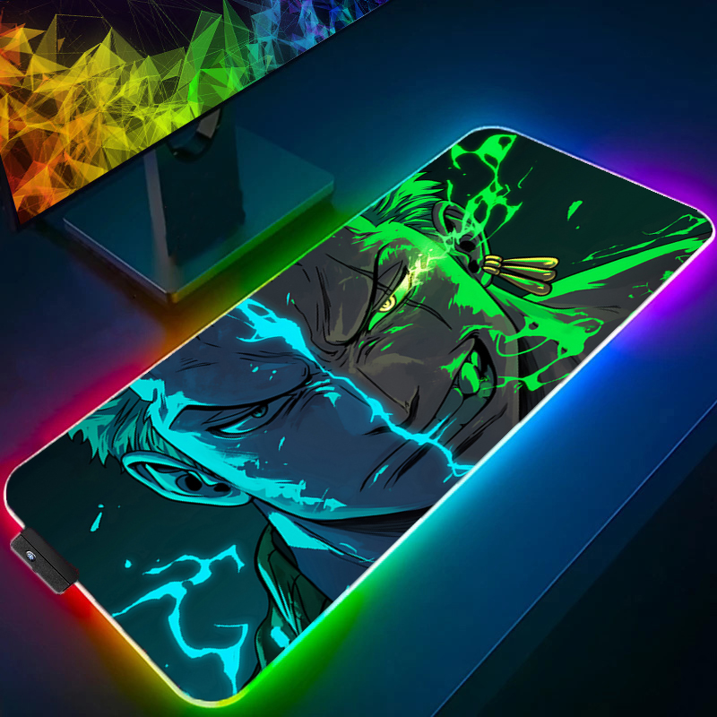 ONE PIECE Zoro Mouse Pad RGB G - Tablet Accessories For Gaming 评论和价格