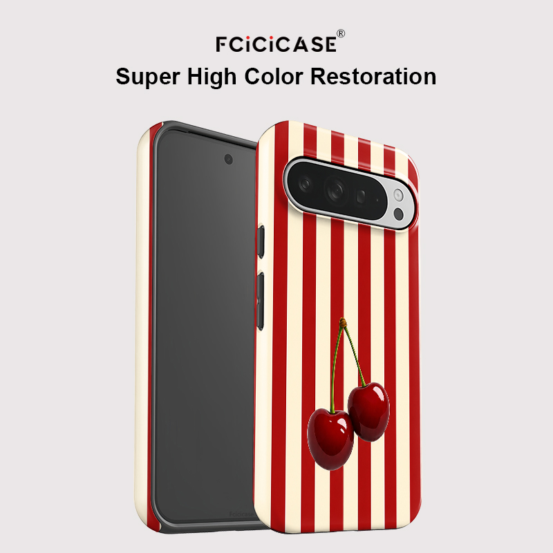 Fcicicase Cherry Stripe Patter - Google Pixel 8A 评论和价格
