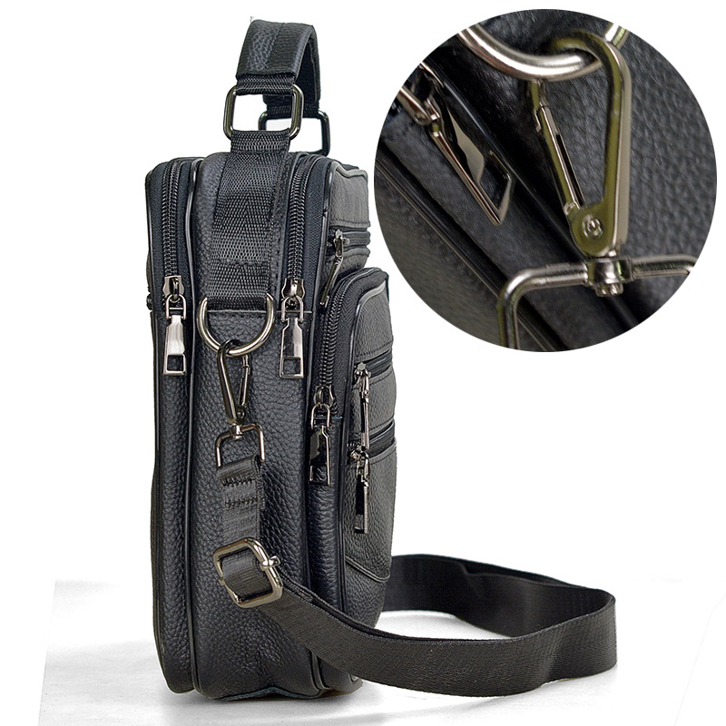 Fashion Men Genuine Leather Ha - Tablet Shoulder Bag 评论和价格