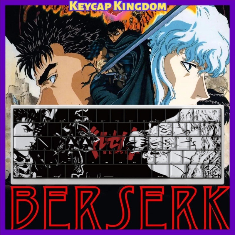 BERSERK Theme Anime Keycap 98  - Tablet Accessories For Gaming 评论和价格