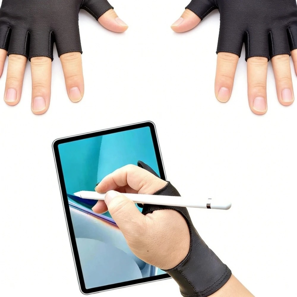 Artist Two-Finger Gloves Anti  - Drawing Glove Artist 评论和价格