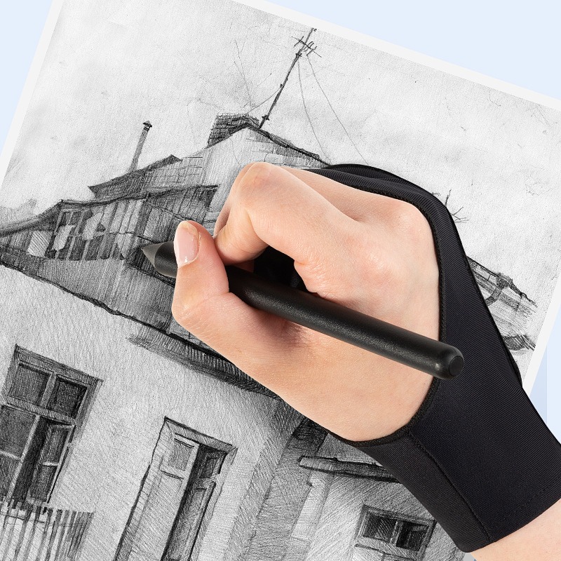 1Pc Two-Finger Artist Glove An - Drawing Glove Artist 评论和价格